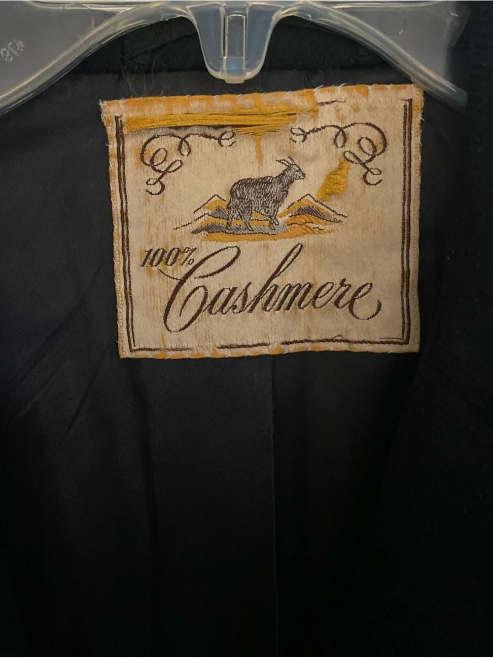 Cashmere Overcoat in Black